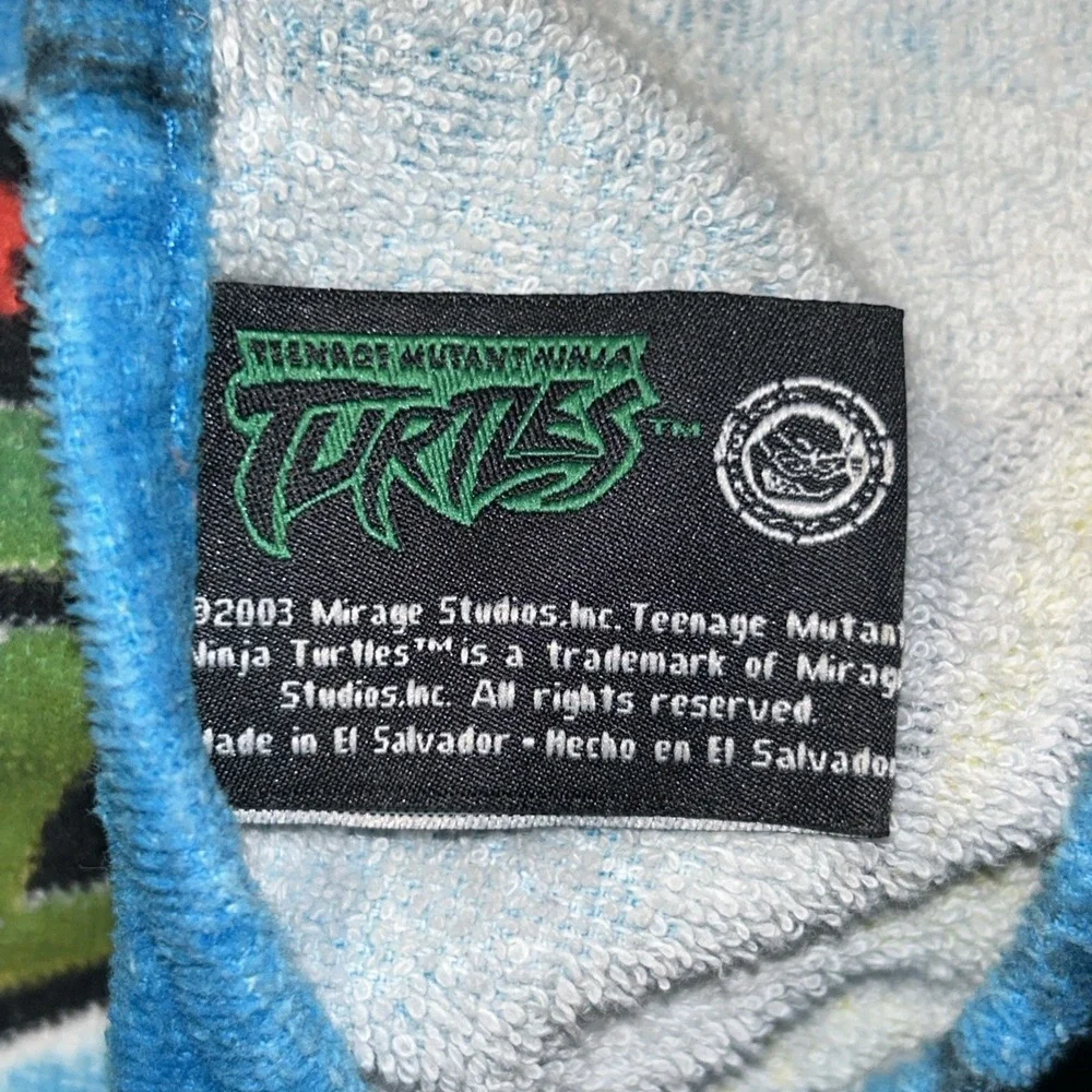 Vtg 2003 Teenage Mutant Ninja Turtles Cowabunga Beach Towel 28x55